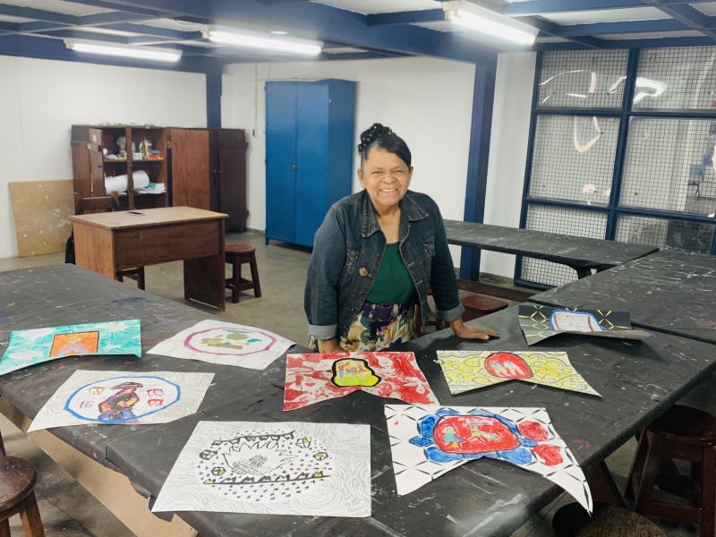 Artista plástica Maria José: "Eu renasci no Curro Velho. É aqui que eu inspiro outras pessoas a descobrirem os seus talentos”