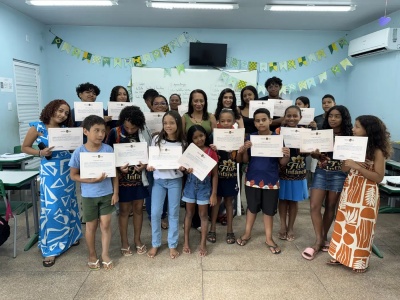 Oficina "Tem Leitura no Quilombo" encerra atividades com certificação de crianças e adolescentes em Mosqueiro